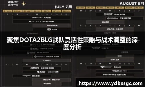 聚焦DOTA2BLG战队灵活性策略与战术调整的深度分析