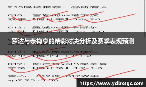 罗达与奈梅亨的精彩对决分析及赛季表现预测